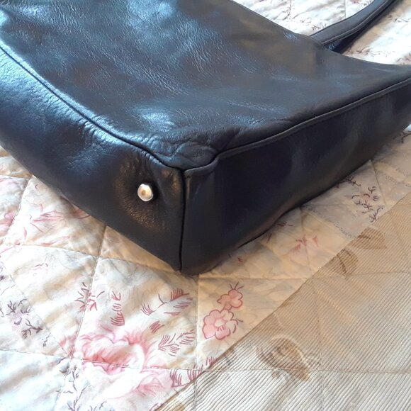 Vintage 90s DANIER East/West Leather Shoulder Bag - Picture 9 of 16